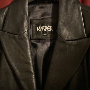 Vintage Kasper leather jacket, size XL